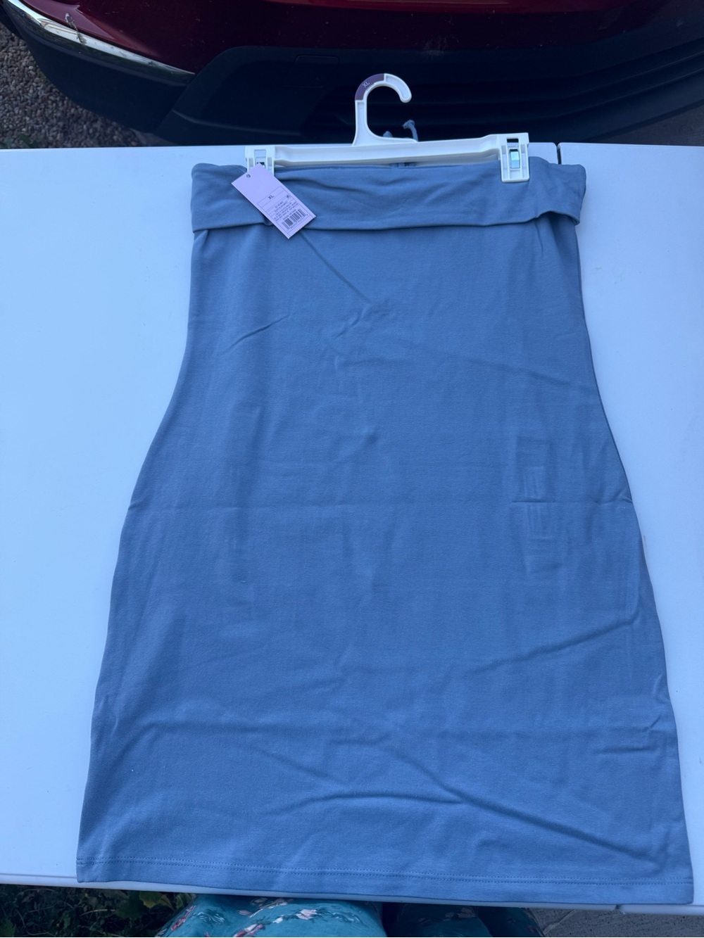 wild fable Strapless Slate Blue Bodycon Dress - Picture 3 of 4